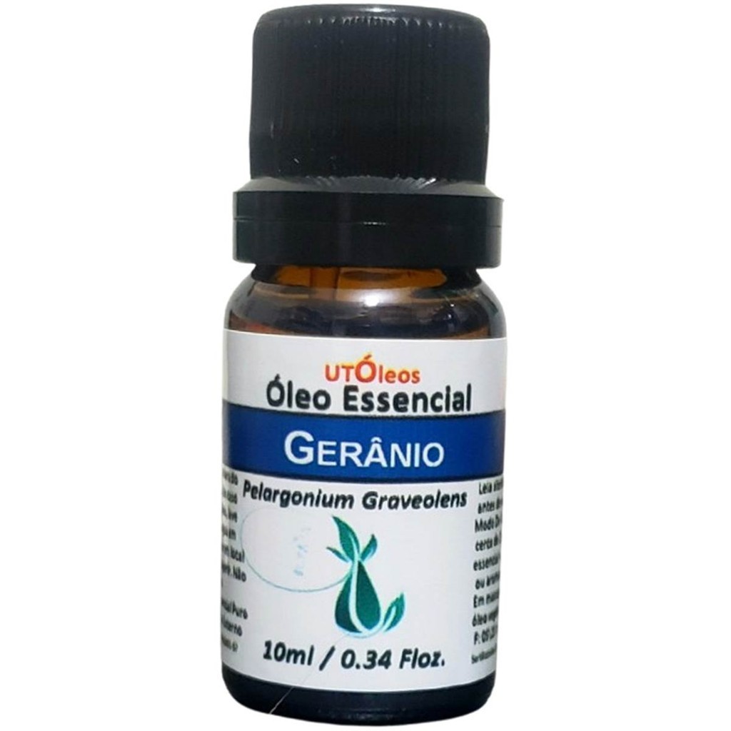 Óleo Essencial De Gerânio 10ml Natural 100% Puro em Oferta na Shopee