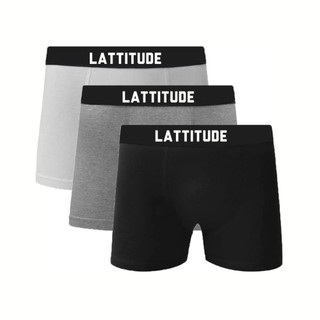 Kit 06 Cuecas Boxer de Algodão Masculinas Adulto Lattitude