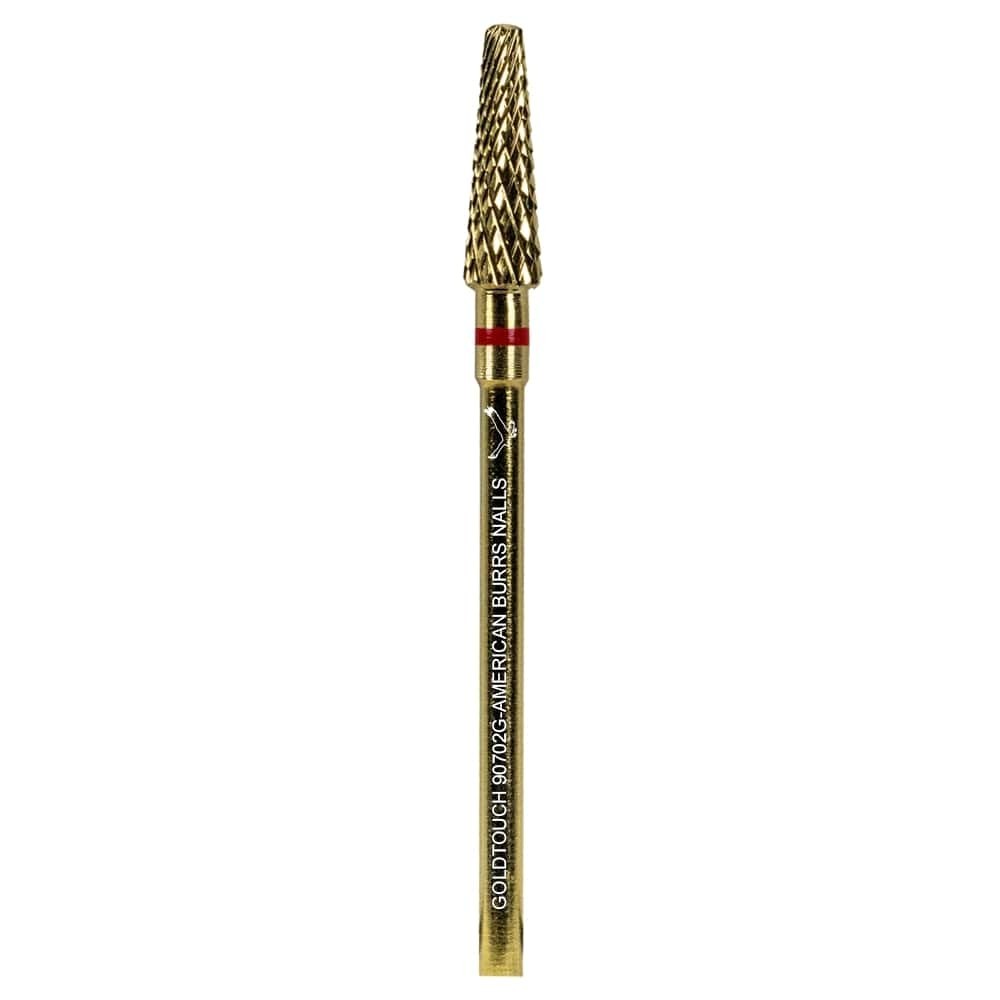 Broca de Tungstênio GoldTouch Tronco-Cônica Nº 90702G - American Burrs Nails