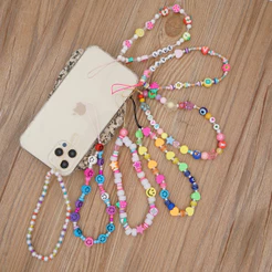 Kit 10 Strap Correntinha Cordinha Miçanga Celula