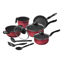 Conjunto Jogo De Panelas 8 Peças Tampa De Vidro Promoção