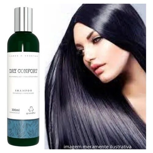 Shampoo Para Cabelos Oleosos /grandha Dry Confort 300ml em Oferta na Shopee