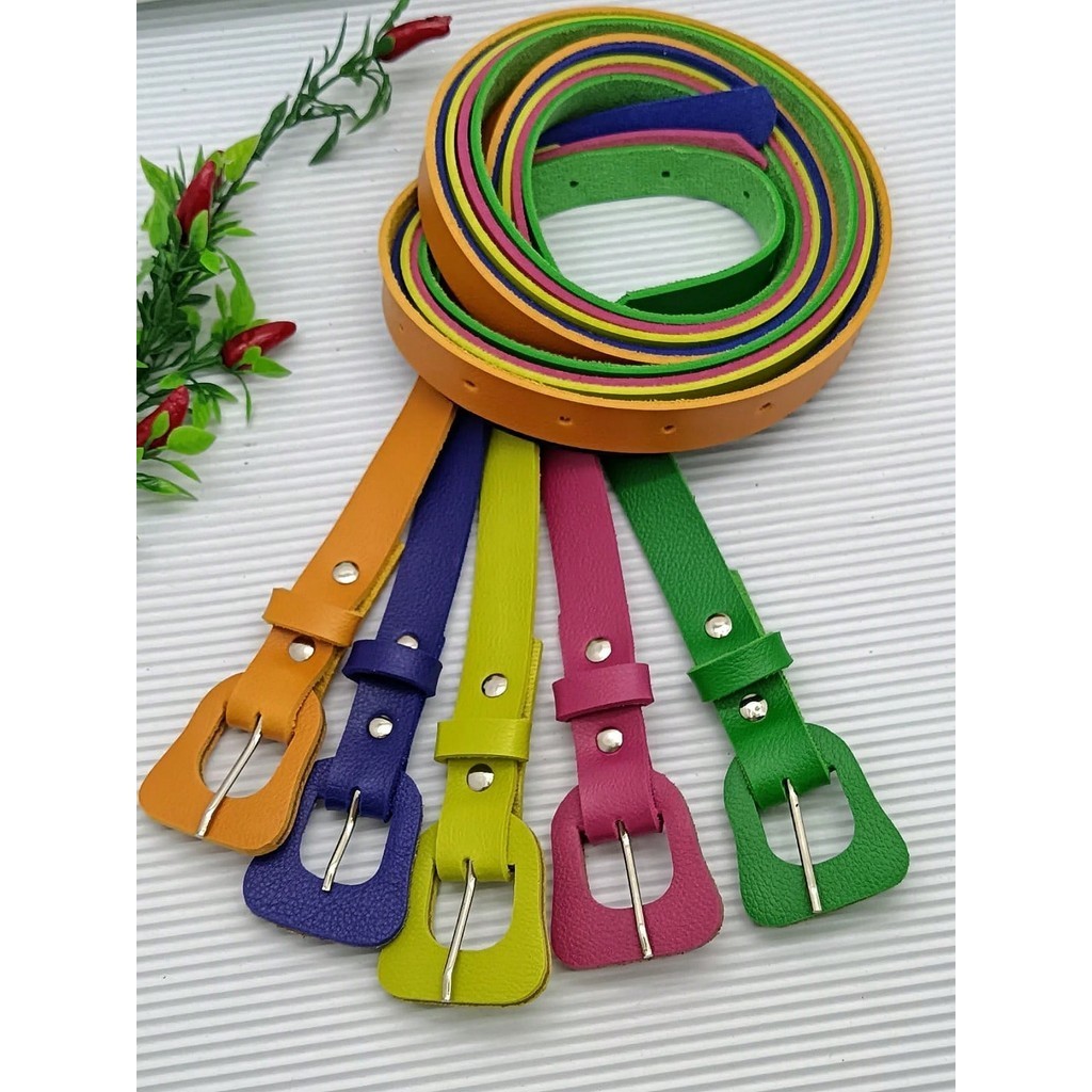 KIT 5 peças cinto feminino fino 2CM