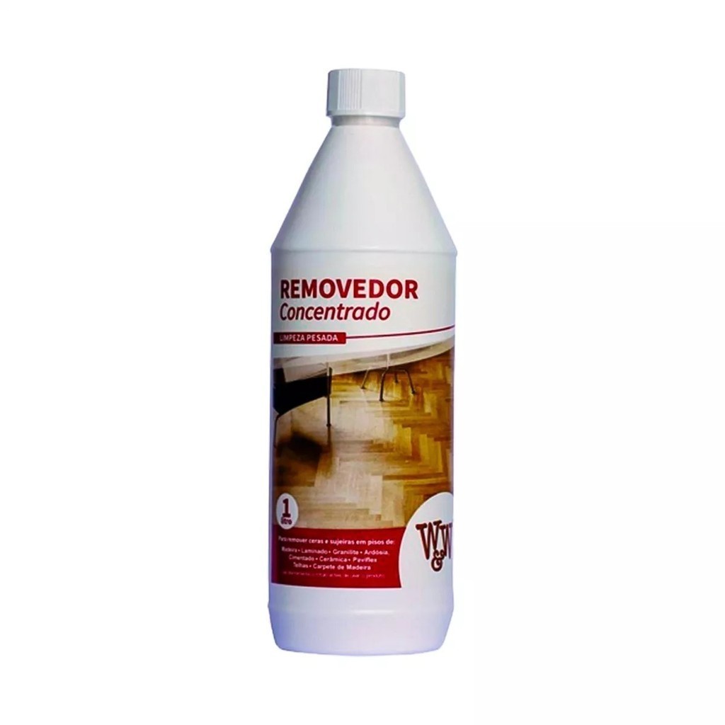 Removedor De Cera Para Piso De Madeira Concentrado - W&W 1L