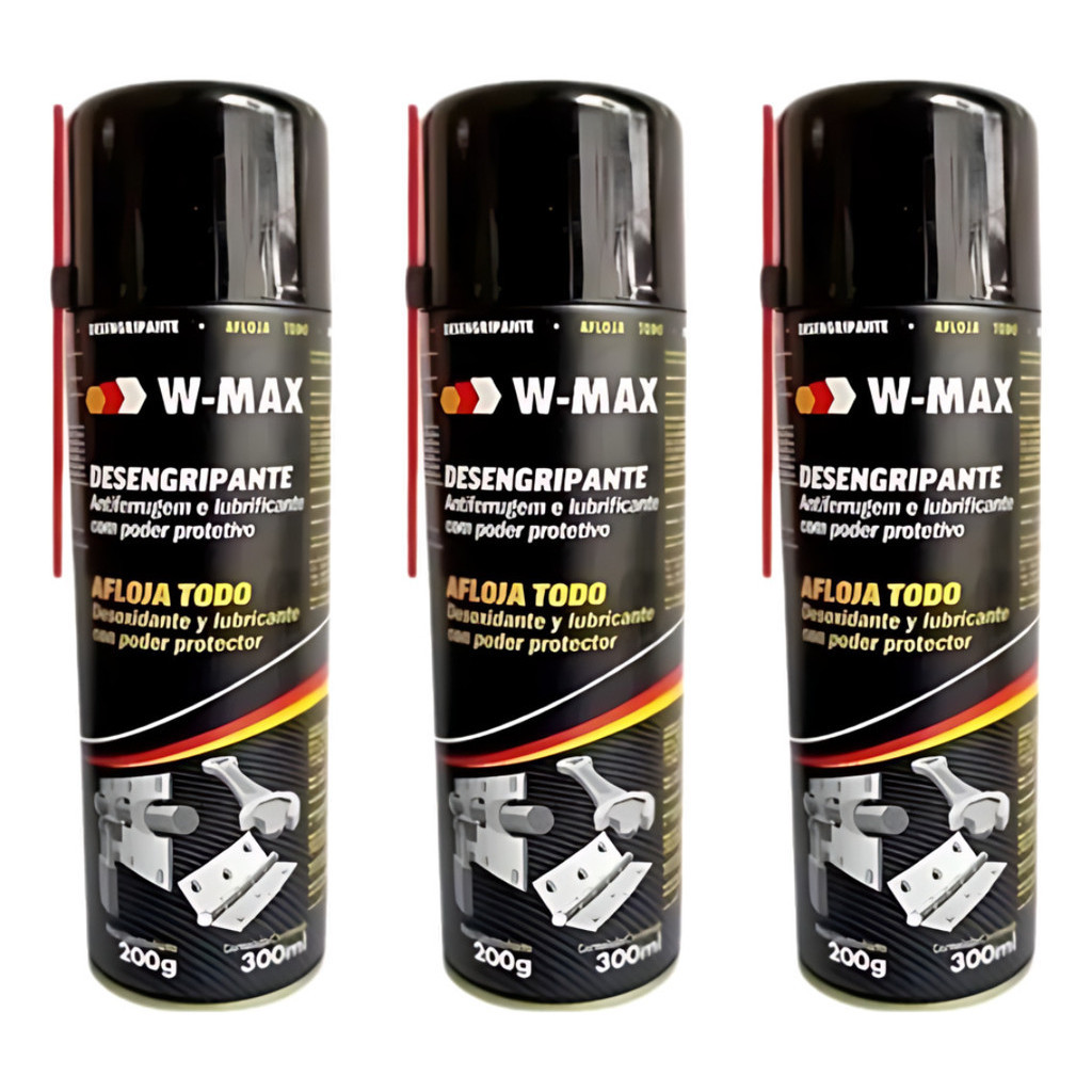Kit C/ 3 Desengripante Wurth 300ml - Micro Óleo Antiferrugem