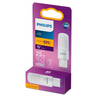 Lâmpada Led Philips Capsula 1.6W amarela 160 lúmens BV G9 em Oferta na Shopee