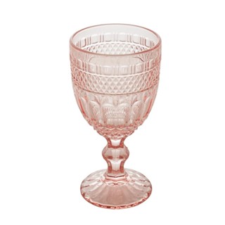 6 Taças Wolff Brand de Vidro Rosa 345ml em Oferta na Shopee