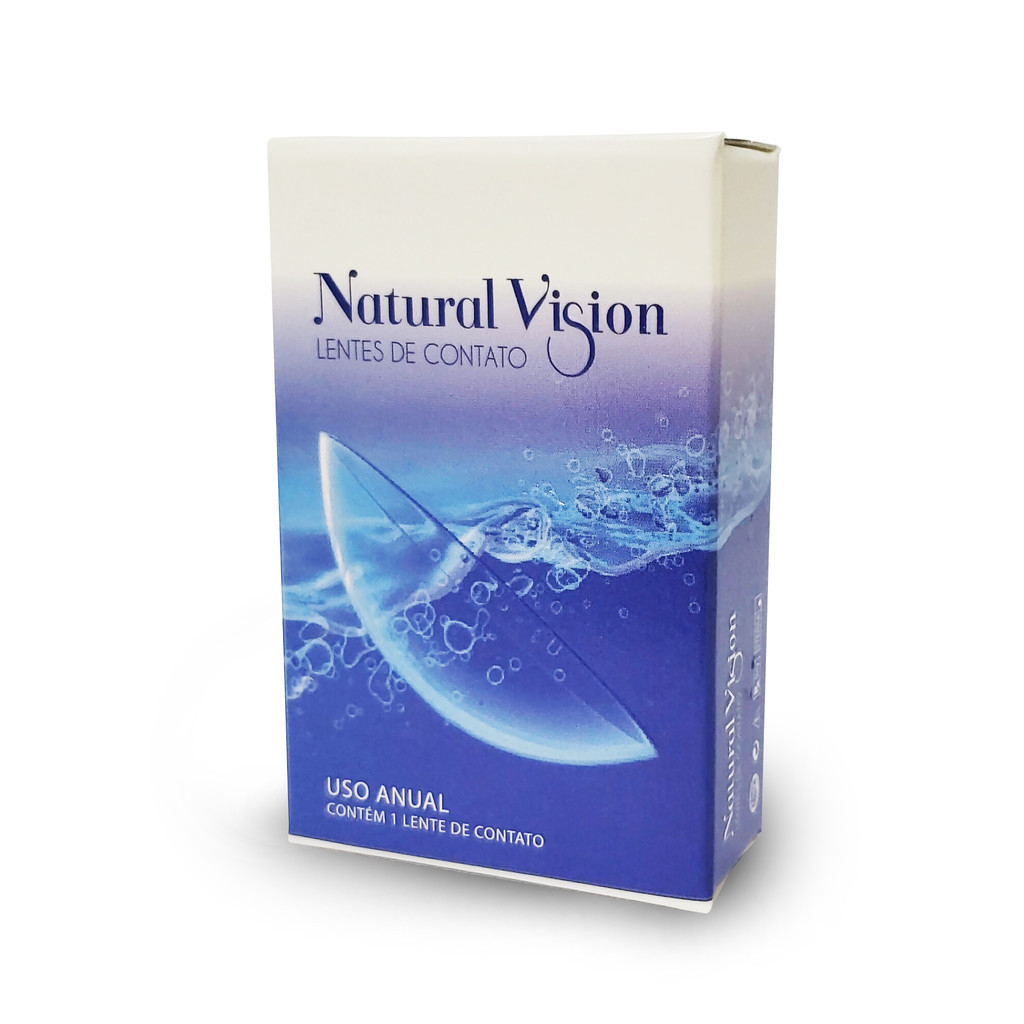 Lente de Contato incolor Anual Natural Vision - Caixa 1 lente (unidade)
