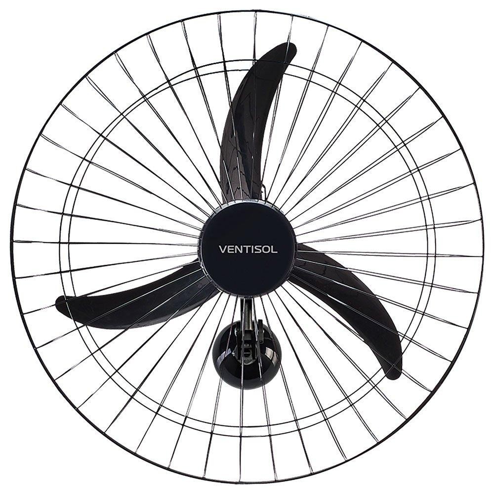 Ventilador de Parede Grade Aço 60cm 200W Bivolt Preto Ventisol em Oferta na Shopee