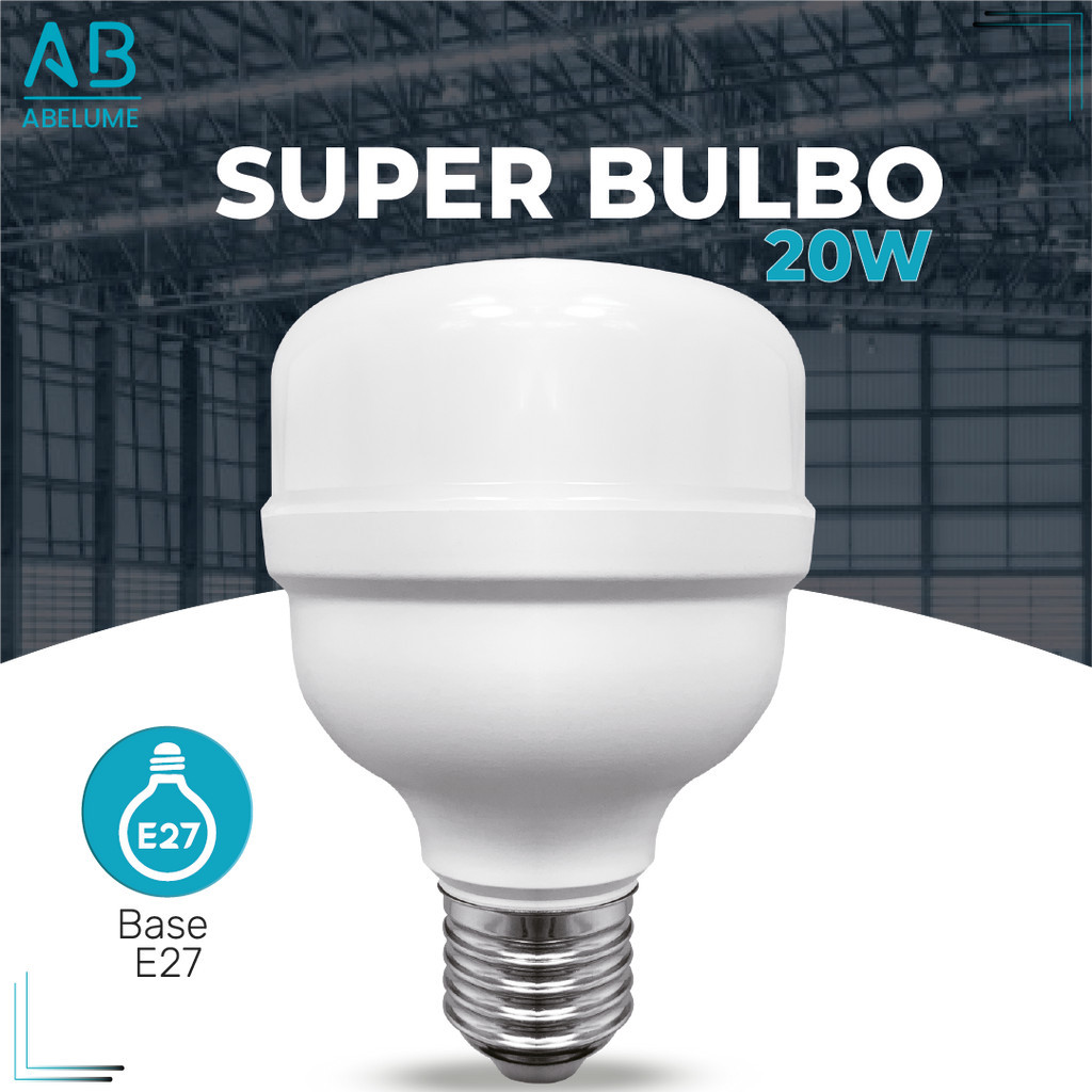 Super Bulbo Lâmpada Alta Potência LED 20w E27 Luz Branca 6500k Bivolt 110-220V - Home & Living