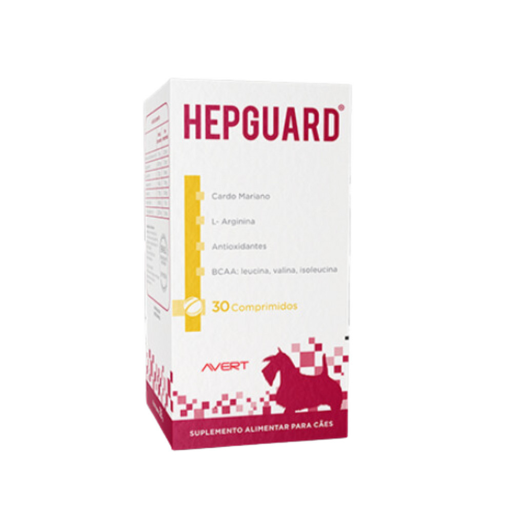 Suplemento Hepático Para Cães Hepguard 30 Comprimidos Avert - Pets