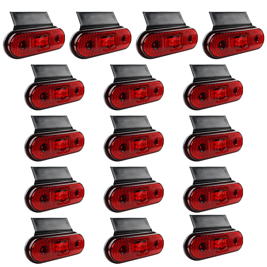 16 Lanterna Lateral Caminhão Carreta Facchini LED VM +Suporte