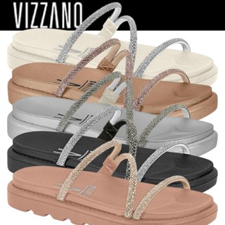 Sandália Feminina Vizzano Papete Chinelo Tiras Finas Brilho Strass ORIGINAL em Oferta na Shopee