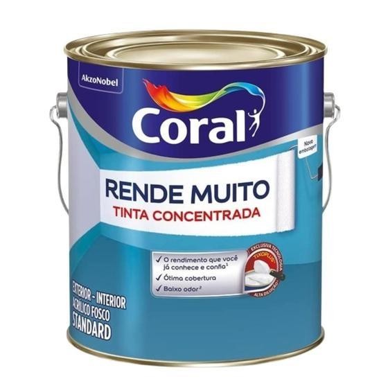 Tinta Coral Rende Muito Acrílica Fosco 3,6 Litros