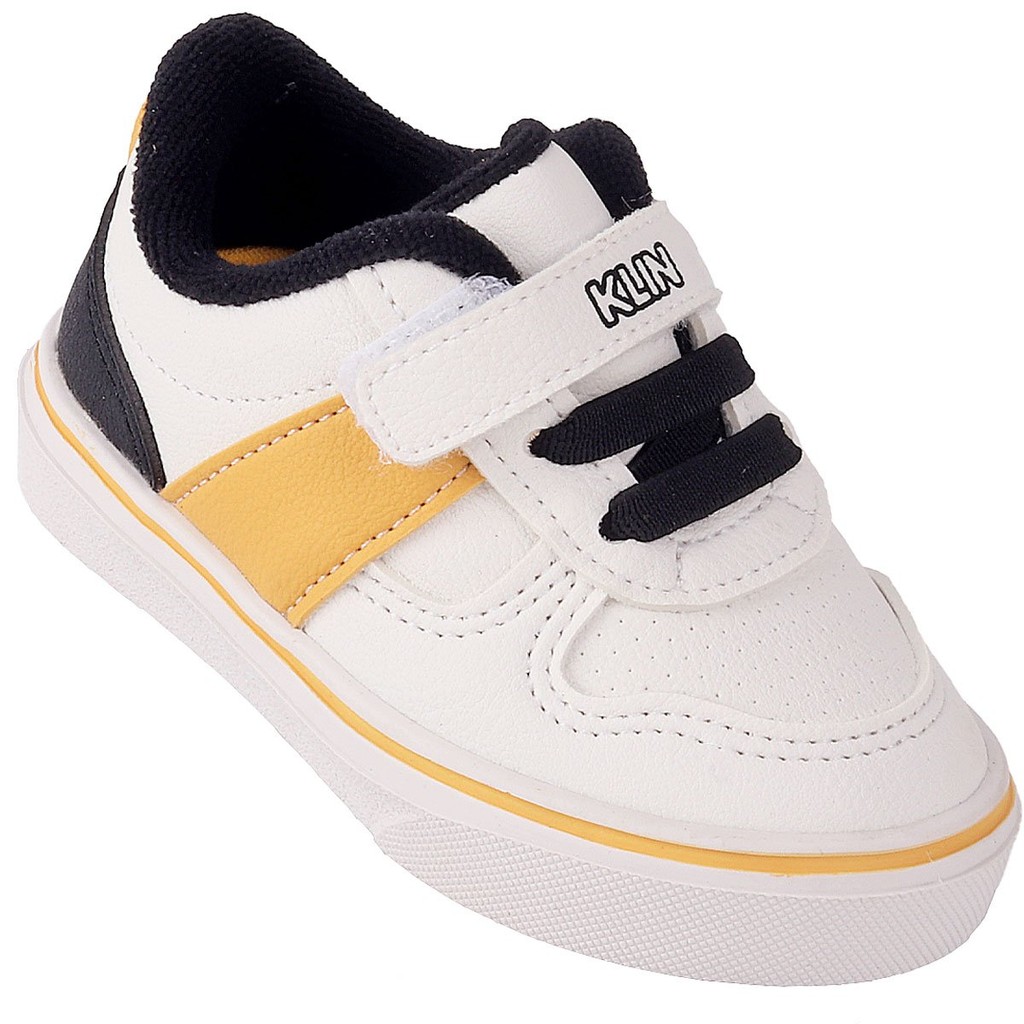 Tenis Infantil Casual Menino FreeStyle KLIN - Branco