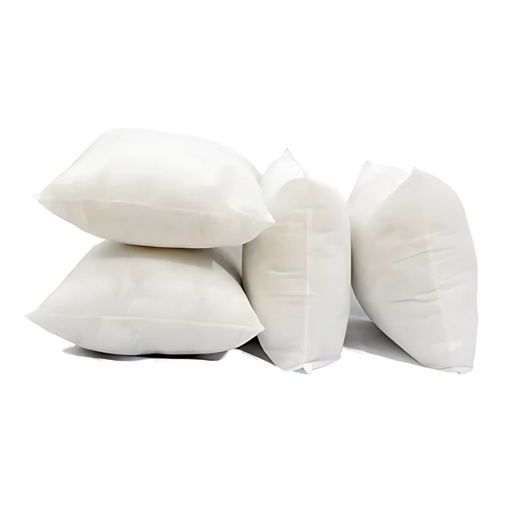 Kit C/6 Refil para Enchimento de Almofada 50x50 cm – Fibra Siliconada Super Macia