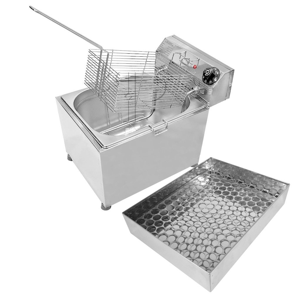 Fritador Industrial Elétrico 10 L de Mesa c/ Zona Fria e Sec