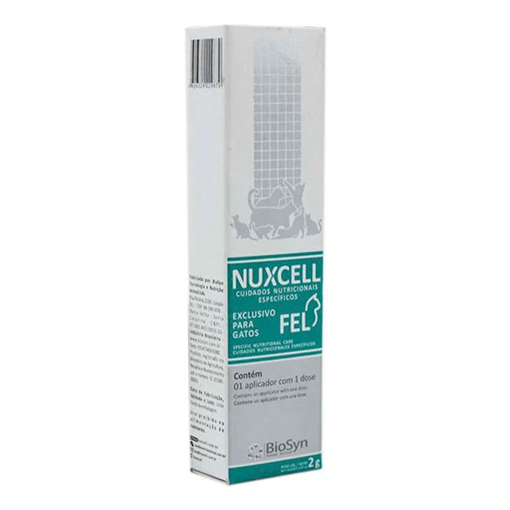 Detalhes do Kit 2un. Suplemento Nuxcell Fel Para Gatos 2g