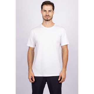 Camiseta de Algodão Pima Premium Gola Redonda