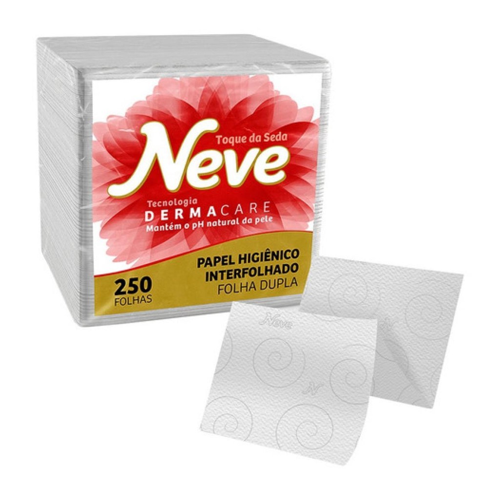 Lenço De Papel Neve Higiênico Cai Cai Folha Dupla C4.000