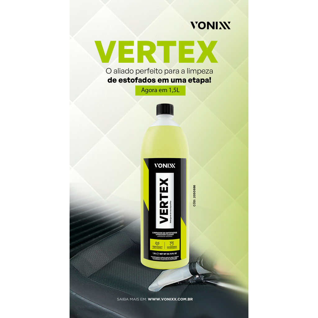 Vertex Limpeza Profunda Estofado Remove Sujeira 1,5L Vonixx — imagem 2 de 2