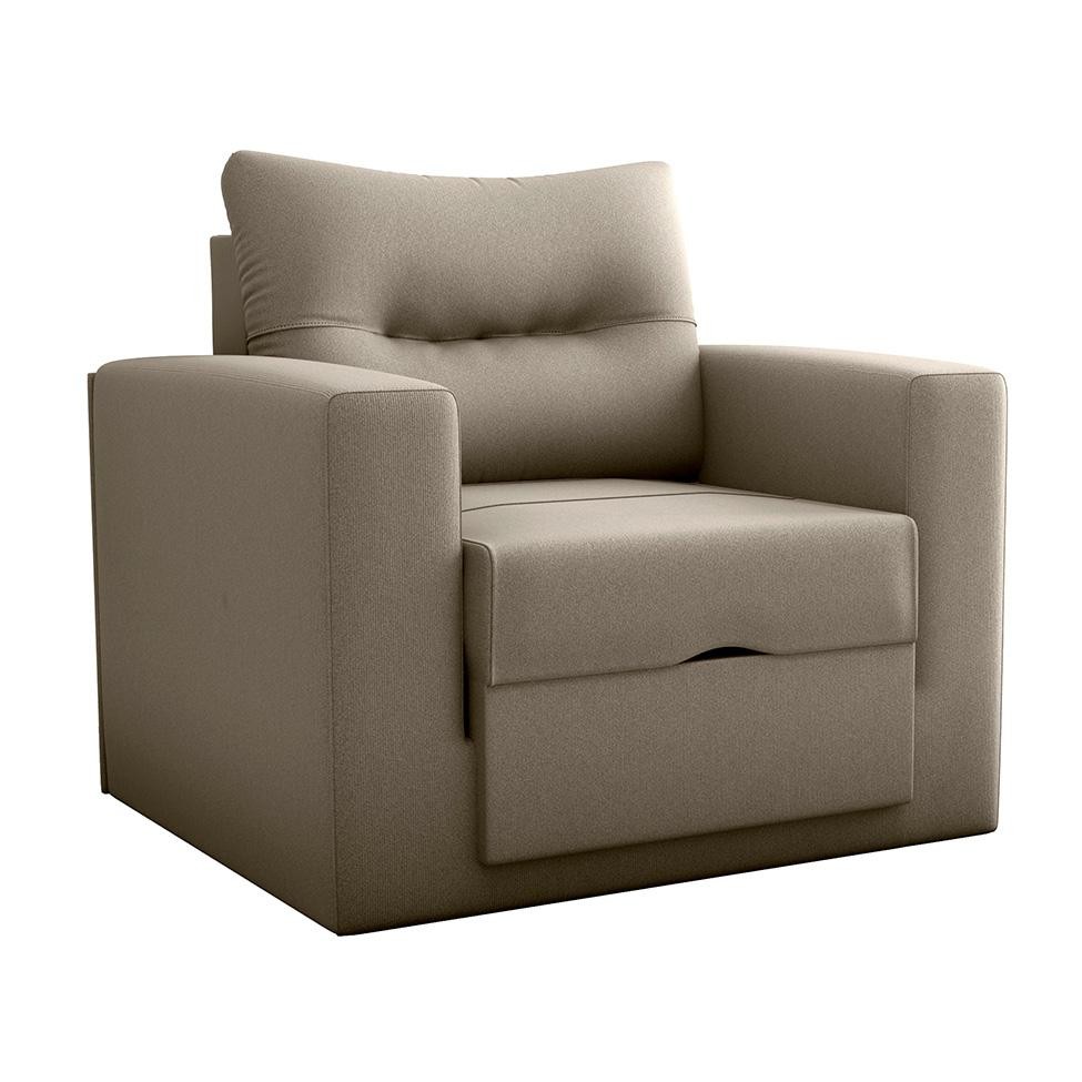 Sofá-Cama Solteiro Marisol Suede Capuccino em Oferta na Shopee