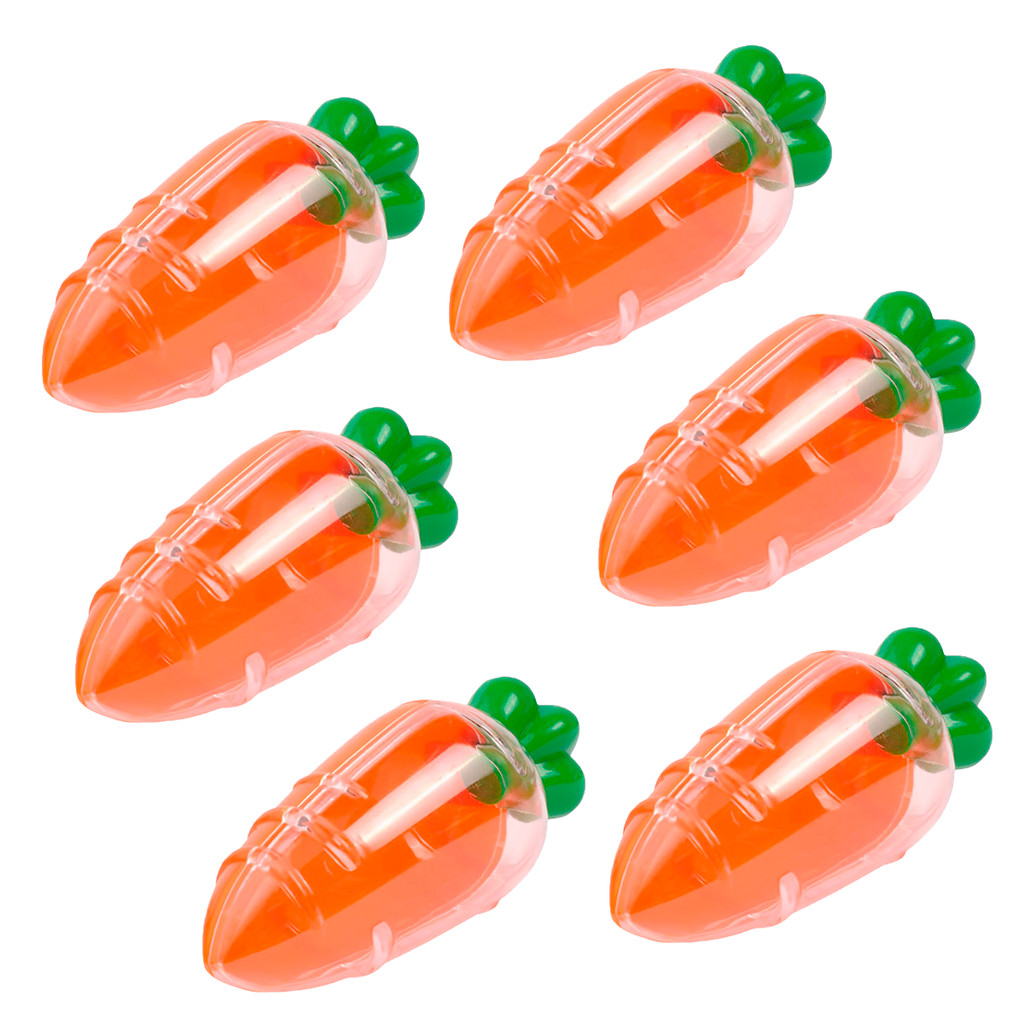 Kit 6 Cenouras Porta Doces Em Plástico Páscoa Cenourinha em Oferta na Shopee