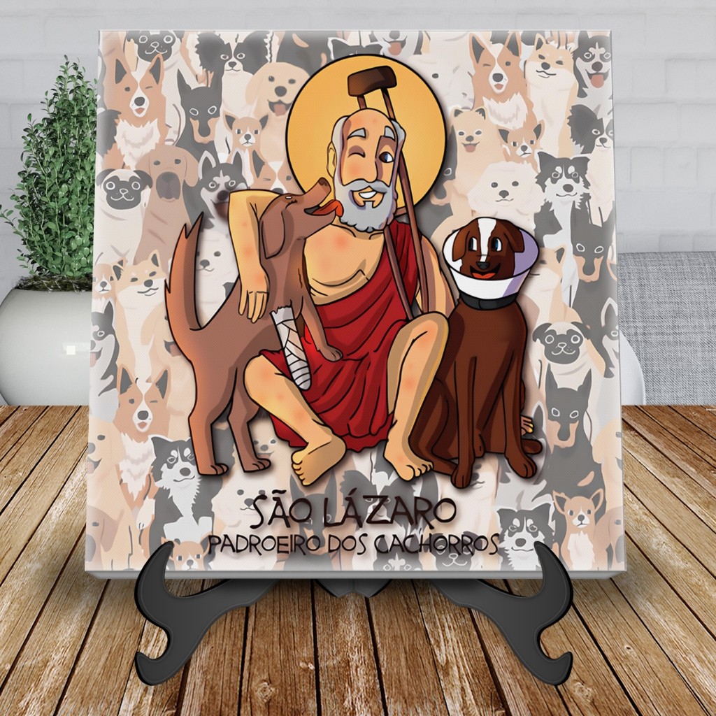 Azulejo Decorativo Santos Oração São Lazaro Personalizado