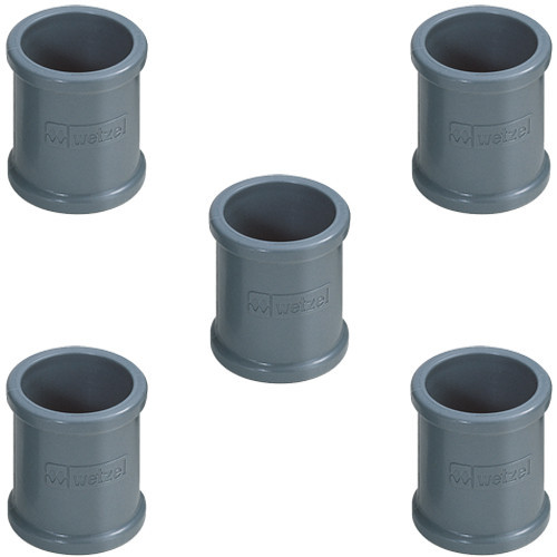 Kit 5 Luvas Pvc Para Eletroduto Aparente Cinza 3/4 Sem Rosca em Oferta na Shopee