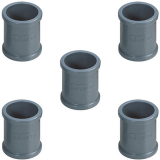 Kit 5 Luvas Pvc Para Eletroduto Aparente Cinza 3/4 Sem Rosca em Oferta na Shopee