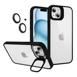 Capa case capinha com protetor de lente para iPhone 15 - Gravity Preta - Gshield