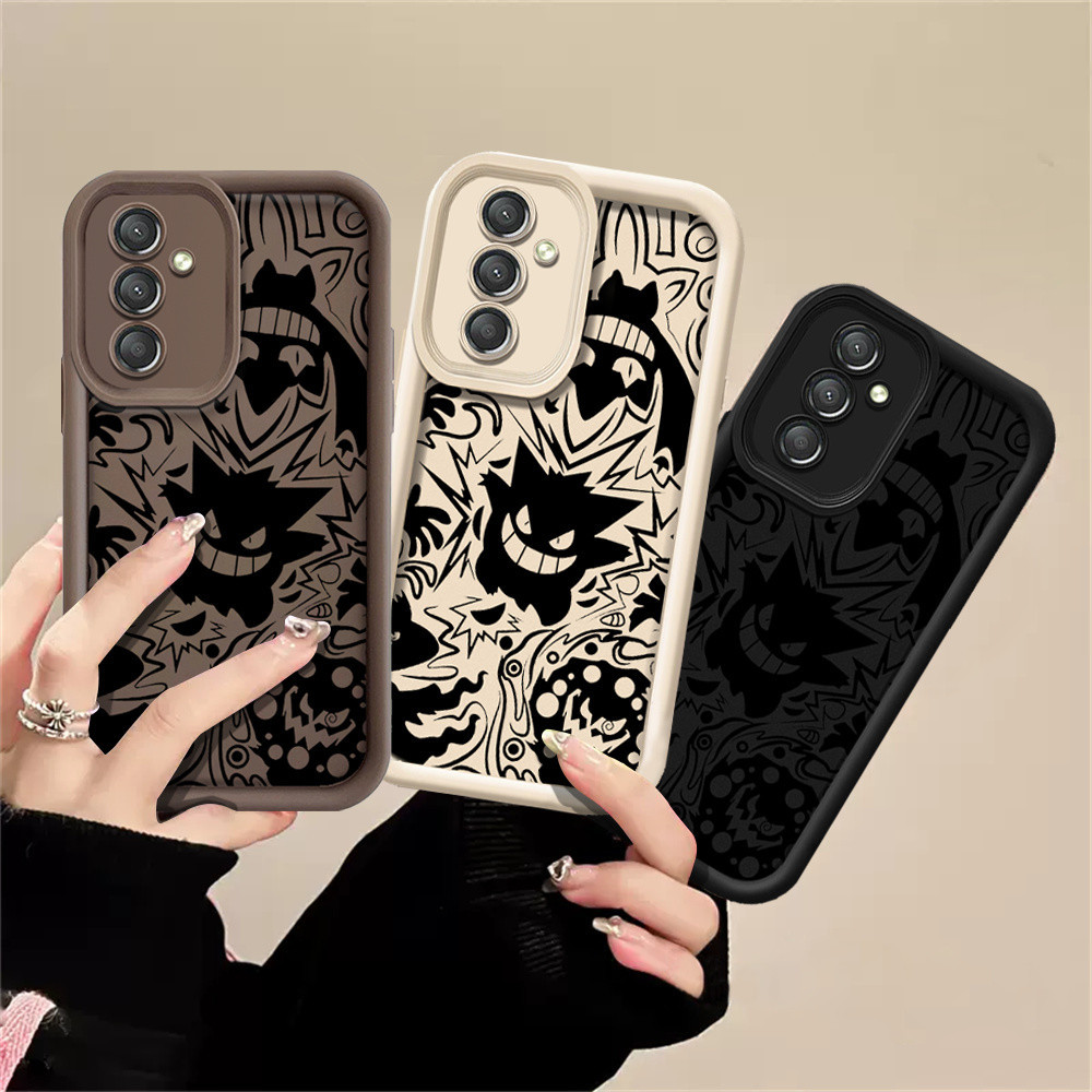 Caixa Para Samsung A54 S23 FE A14 A13 A24 A23 A32 A50 A22 A21S A30S A52 A51 A71 A53 A72 A50S A30S A52S Capa Macia De Pokémon Doodle Dazzle HOSTR