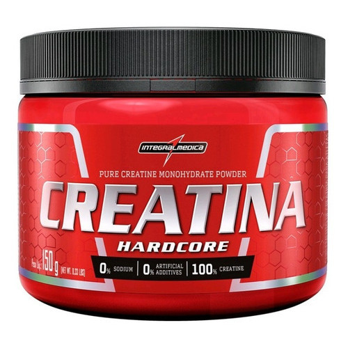 Creatina Hardcore 150g 100% Pura - Integralmedica em Oferta na Shopee