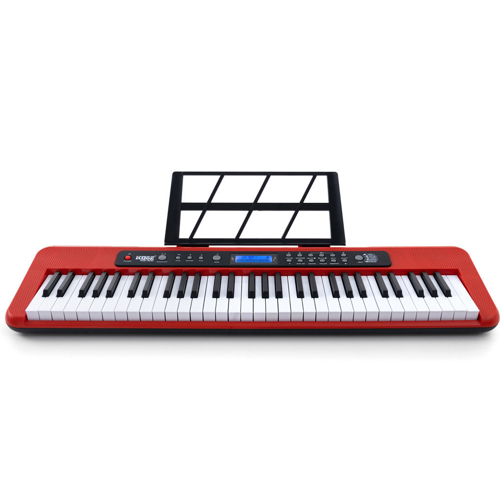 Teclado Musical Estudante Kobe KB-300 5/8 61 Teclas Sensitivas ao Toque com Pedal Sustain