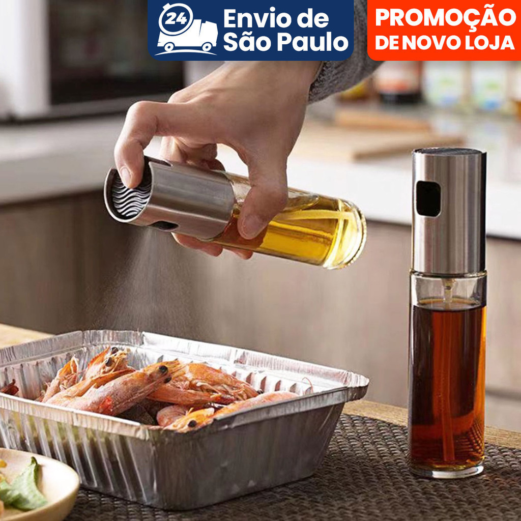 Spray Pulverizador Borrifador Azeite Vinagre Em Vidro casa cozinha spray azeite 100ml