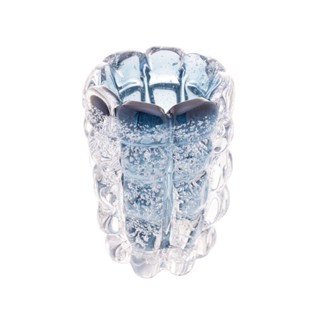 Vaso Lyor Italy de Vidro Azul 10cm x 13cm