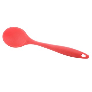 Colher para Servir Lyor Vermelha de Silicone 27cm x 6cm em Oferta na Shopee