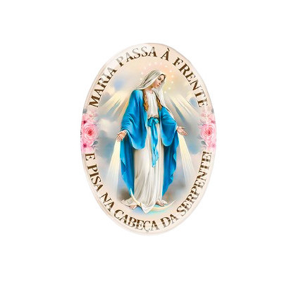 Adesivo Nossa Senhora das Graças Resinado Carro/Moto/ Notebook em Oferta na Shopee