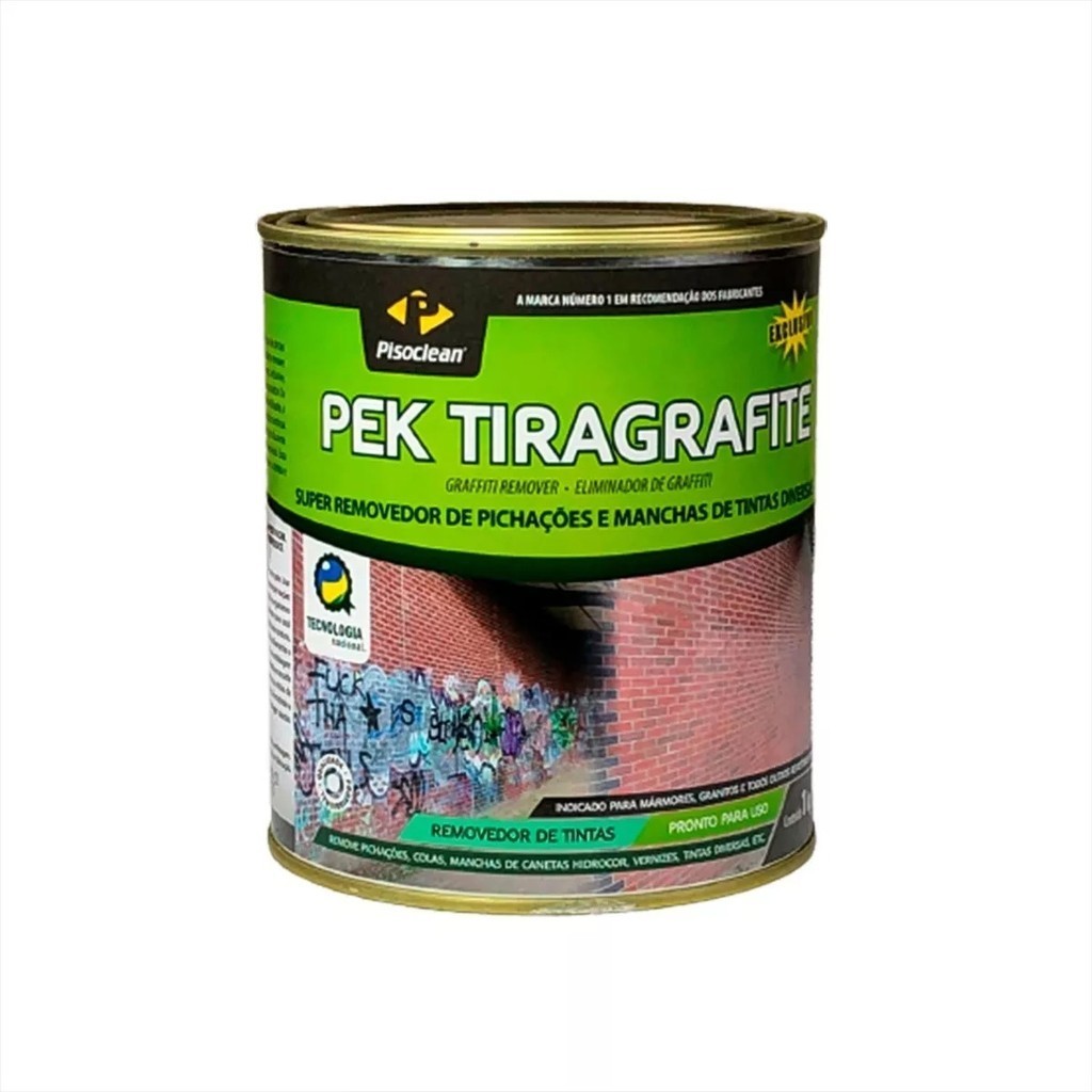 Pek Tiragrafite Removedor de Pichações Tintas Diversas Pisoclean 1Kg