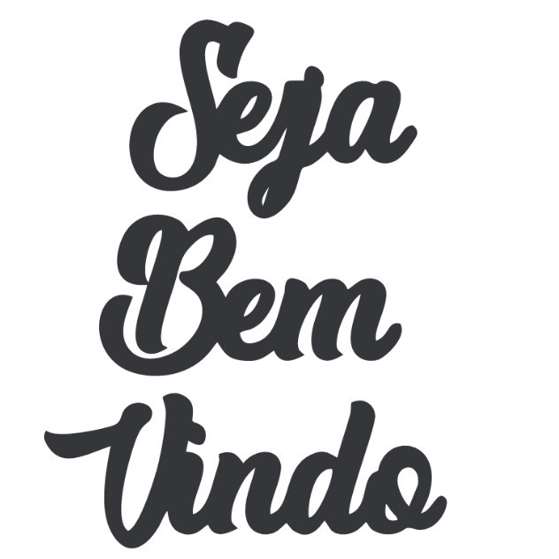 Aplique Frase Letras Seja Bem Vindo Mdf Cru 70 x 10 Varias Cores Escolha / Palavras Decoração Parede em Oferta na Shopee