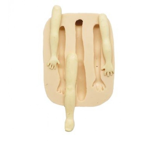 MOLDE DE SILICONE BRAÇOS E PERNA