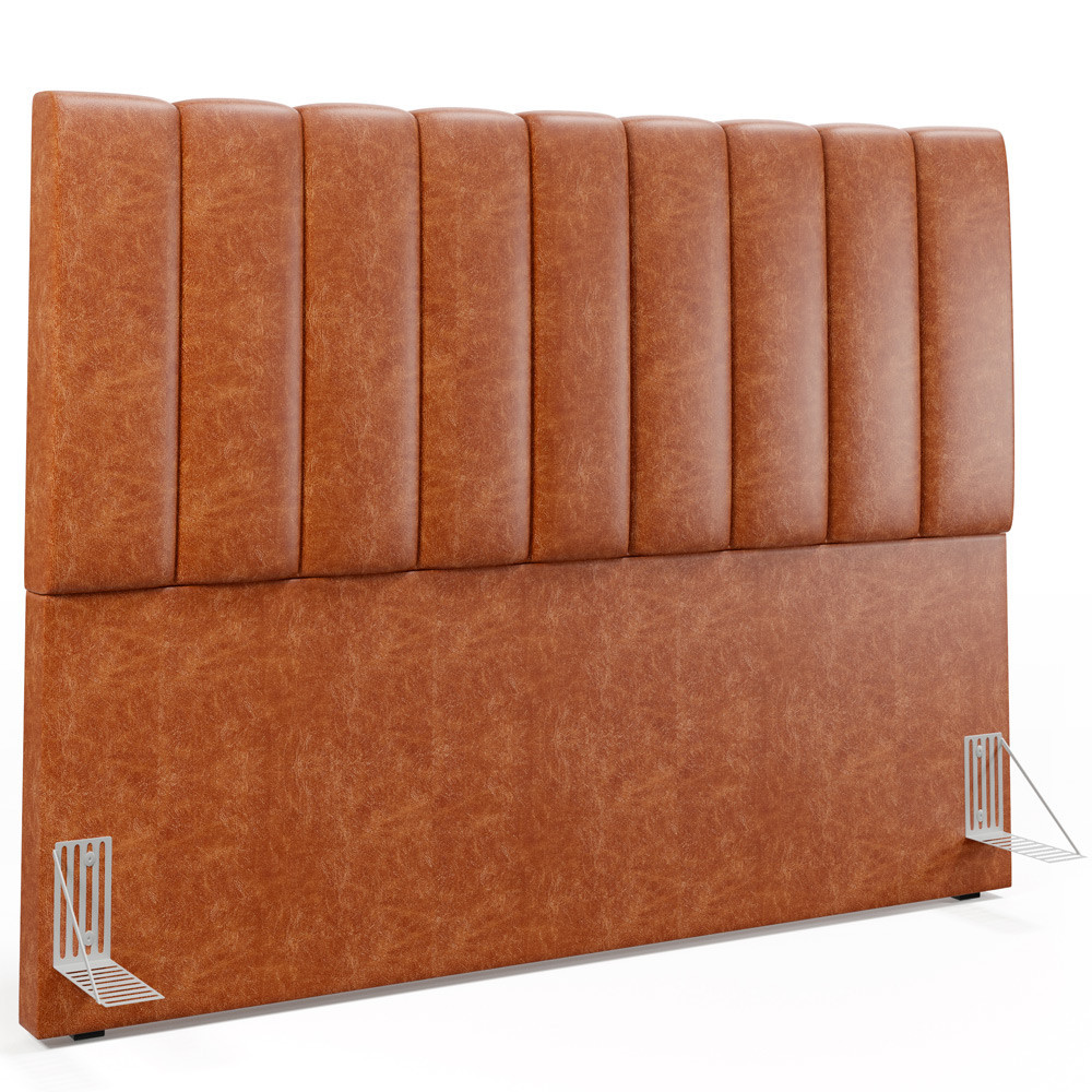 Cabeceira Cama Box Casal King 195 cm Dália W01 Courissimo Camel - Lyam Decor - Home & Living