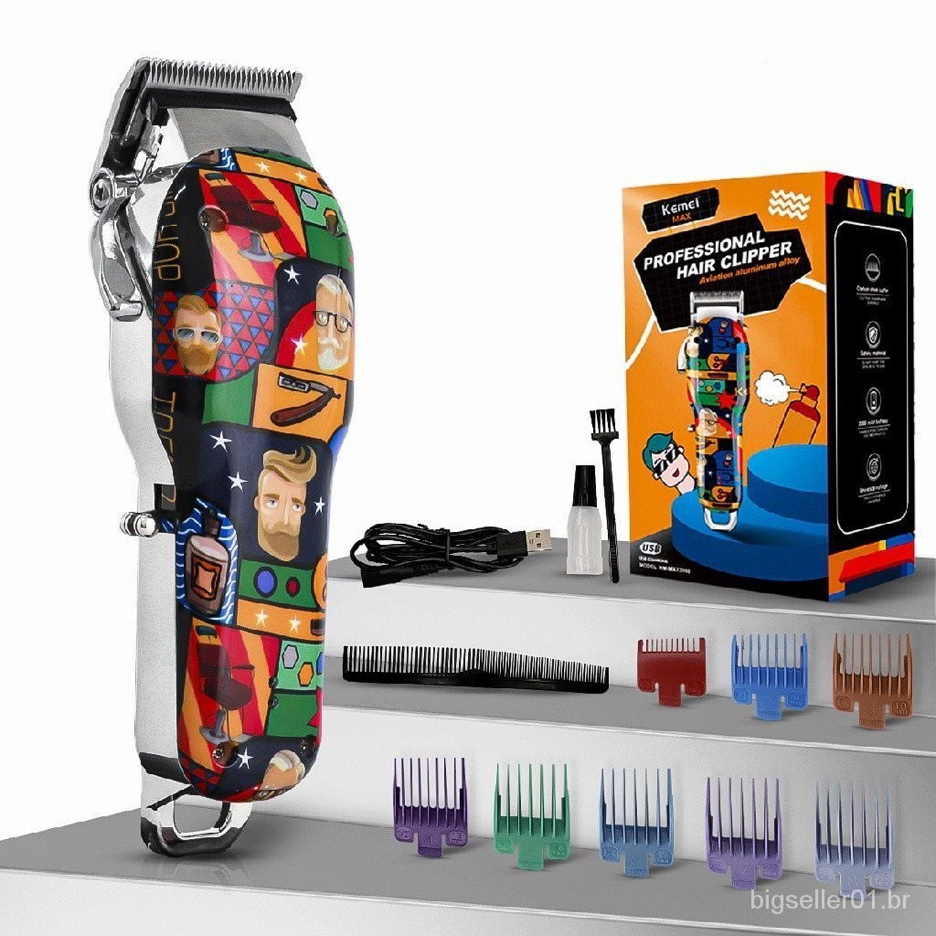 Kemei Max-2092 Professional Hair Cutting Machine GraphitesVamos embalá-lo em bolhas plásticas sem caixas MGARMáquinas de reparação, cortadores de cabelo, lâminas de barbear, ferramentas de corte de cabelo, ferramentas de barbear