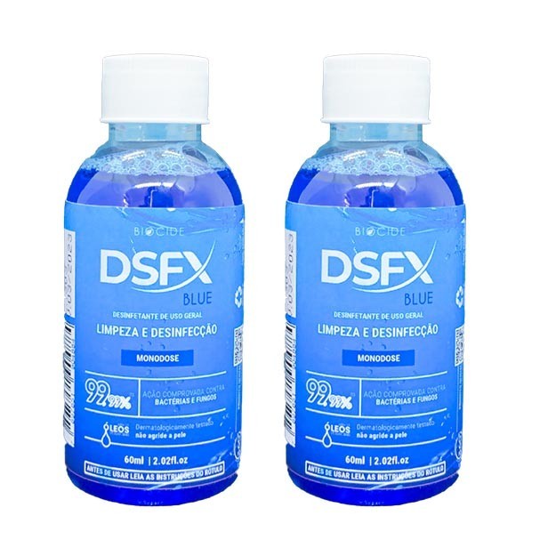 Kit 2x DSFX Blue Limpador Desinfetante 60ml Biocide