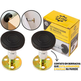 Estabilizador De Parede Para Móveis Anti Vibração Ajustável Suporta Até 300kg 2 Unidades Hutz em Oferta na Shopee