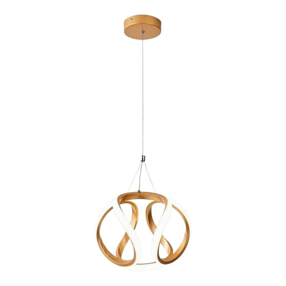 LUMINÁRIA PENDENTE 35W BIVOLT LP021D DOURADA NITROLUX