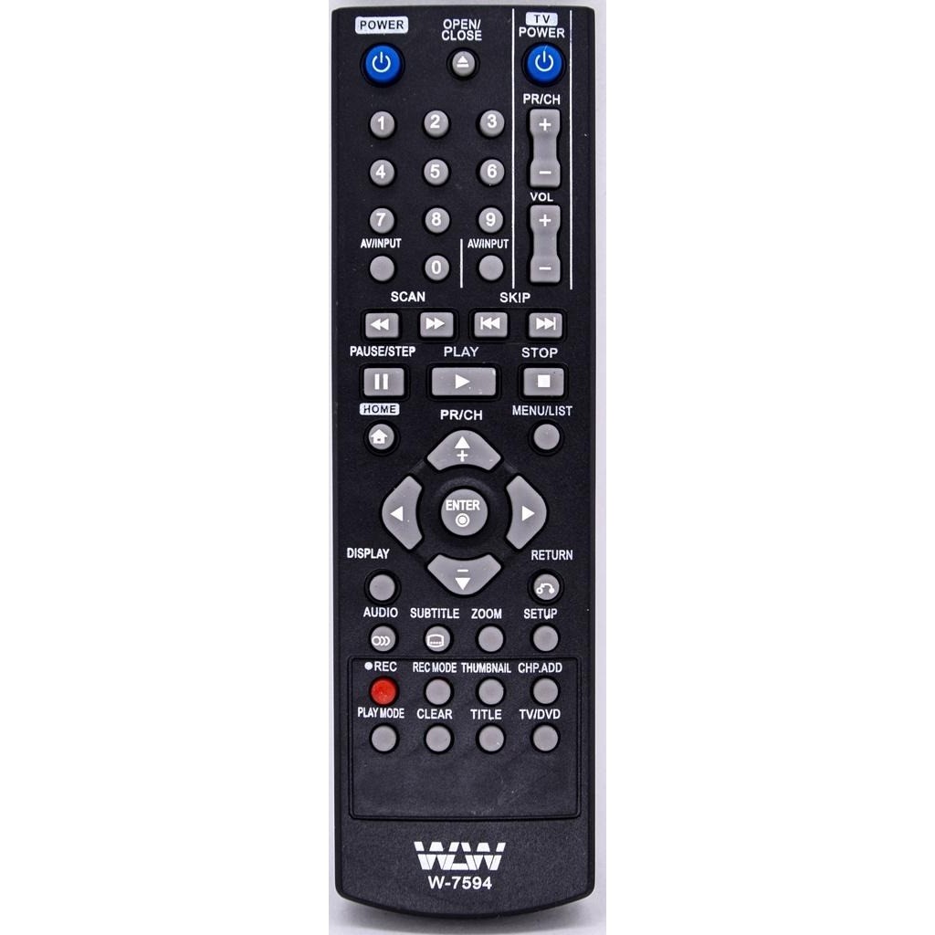 Controle Remoto Compatível Com Dvd LG C/gravador Wlw-7594