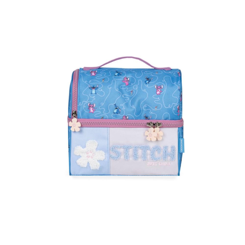 Lancheira Térmica Infantil Feminina Stitch Azul em Oferta na Shopee