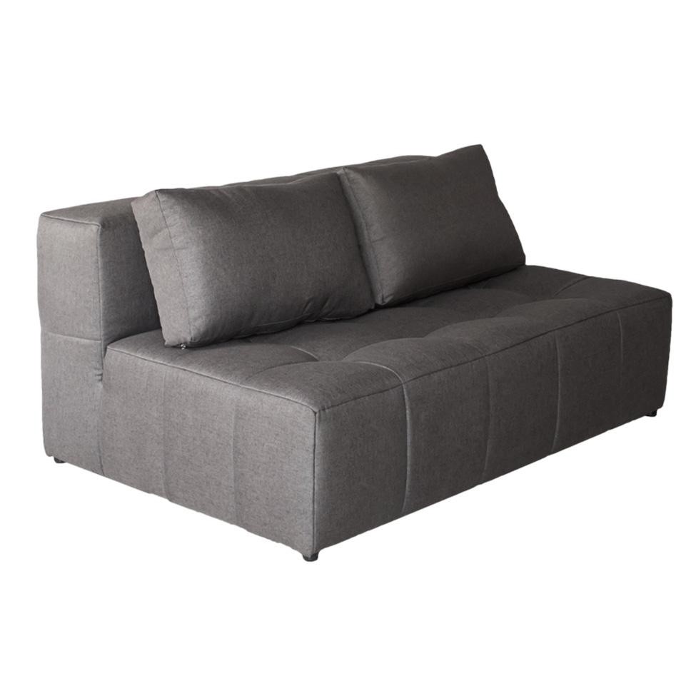 Sofá 2 Lugares Modular Soho Linho Grafite em Oferta na Shopee