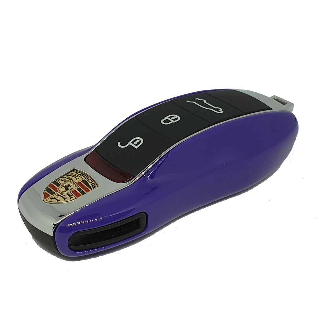 Capa Chave Lateral Roxo Porsche Cayenne, Panamera, 911, Gts, Cayman, Boxster, Macan